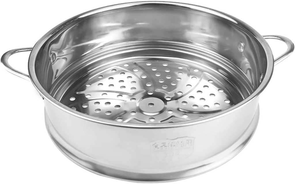 Stainless Steel Steamer Pot 7.8 Inches Round Cooking Rack Food Steamer Basket Insert for Kitchen Dim Sum Dumplings Bun(20cm)