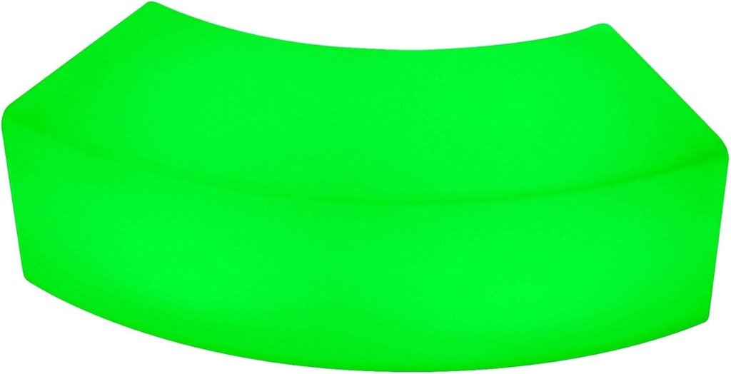 Sales LED Color Changing Curved Bench Seat - 16 RGB Colors - Illuminated Waterproof Unique Glow Furniture with Remote Control - Indoor Outdoor Use