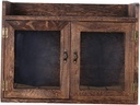 Wooden Bread Box Lid Vintage Decorative Storage Container for Home Food-Safe Wood for Kitchen and Dining for Bread and Sundries