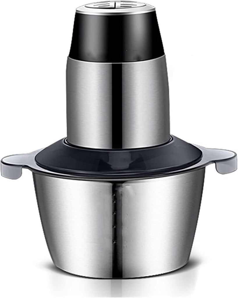 Electric Meat Grinder Machine 300W 220V 2L Stainless Steel Household Electric Food Chopper Mincer Blender Grinder Home Kitchen Food Processor for Meat Fruit Vegetable Glass Bowl