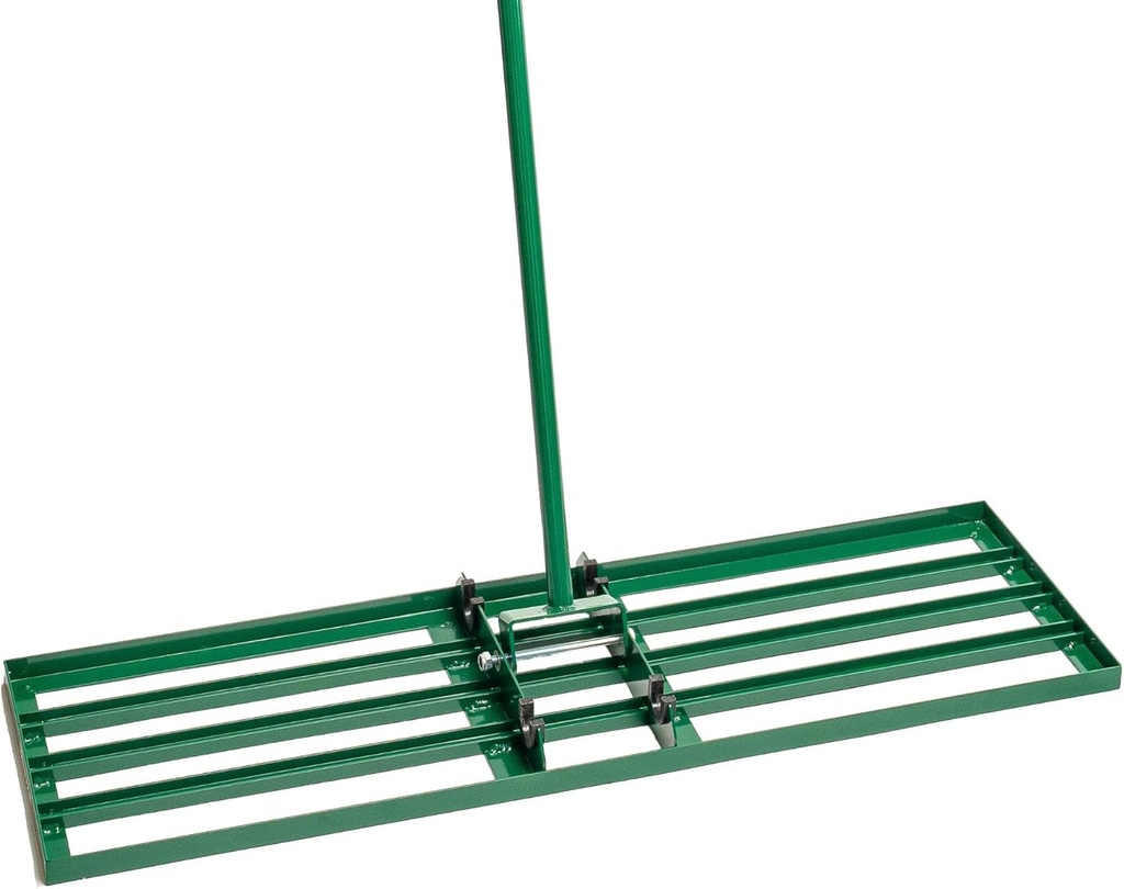 LANDZIE - The Original Lawn Leveling Rake – 36" Steel Handle Yard Leveler, Lawn Level Tool for Creating a Flat Surface - Works for Soil, Dirt, Topdressing, and Ground