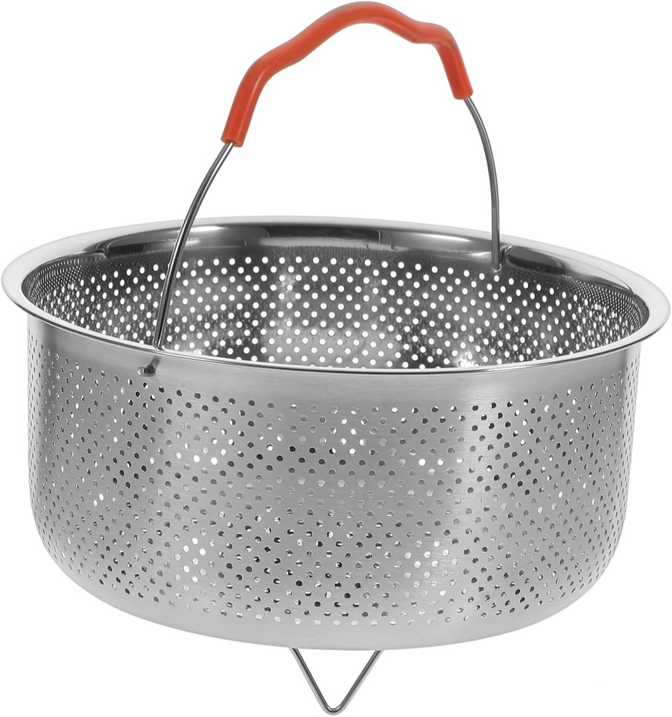 Stainless Steel Rice Steamer Basket for Efficient Cooking Food Steamer with Fine Ventilation for Rice and Vegetables