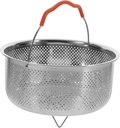 Stainless Steel Rice Steamer Basket for Efficient Cooking Food Steamer with Fine Ventilation for Rice and Vegetables