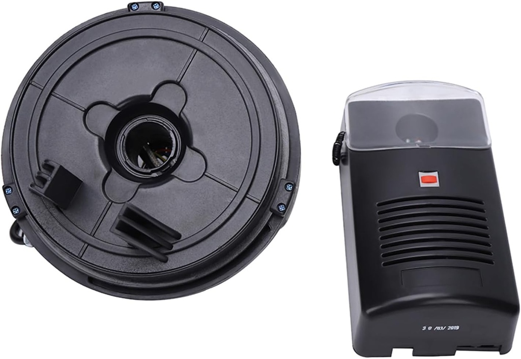 Roll Up Garage Door Opener, 80W/100W Electric Roller Door Opener Automatic Opener for Roll Up Door Built-in Motor 24V DC (Black1)