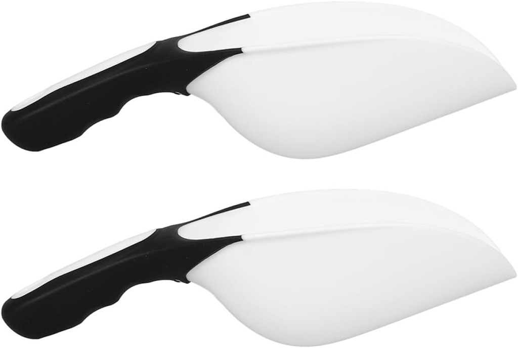 2pcs Multi-purpose Flour Ice Scoop Shovel Plastic Scoops for Canisters Freezer Kitchen Restaurant Use