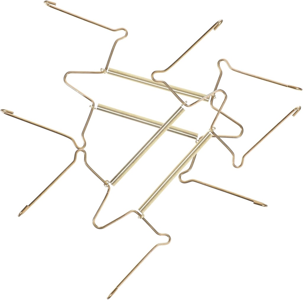 Zerodeko 2pcs U-shaped Spring Hanging Plate Rack Heavy Duty Wall Plate Hangers for Display