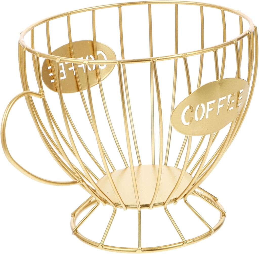 Coffee Holder Organizer Stylish Iron Storage Basket for Coffee Capsules for Home Office Kitchen and Keeps Your Counter Tidy Creative Design