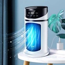 Personal Electric Air Conditioner Cooler Fan - Multifunction Timing 5 Wind Speed USB Charging Humidification Cooling Mini Air Conditioner Fan for Home Office Bedroom Kitchen Desktop