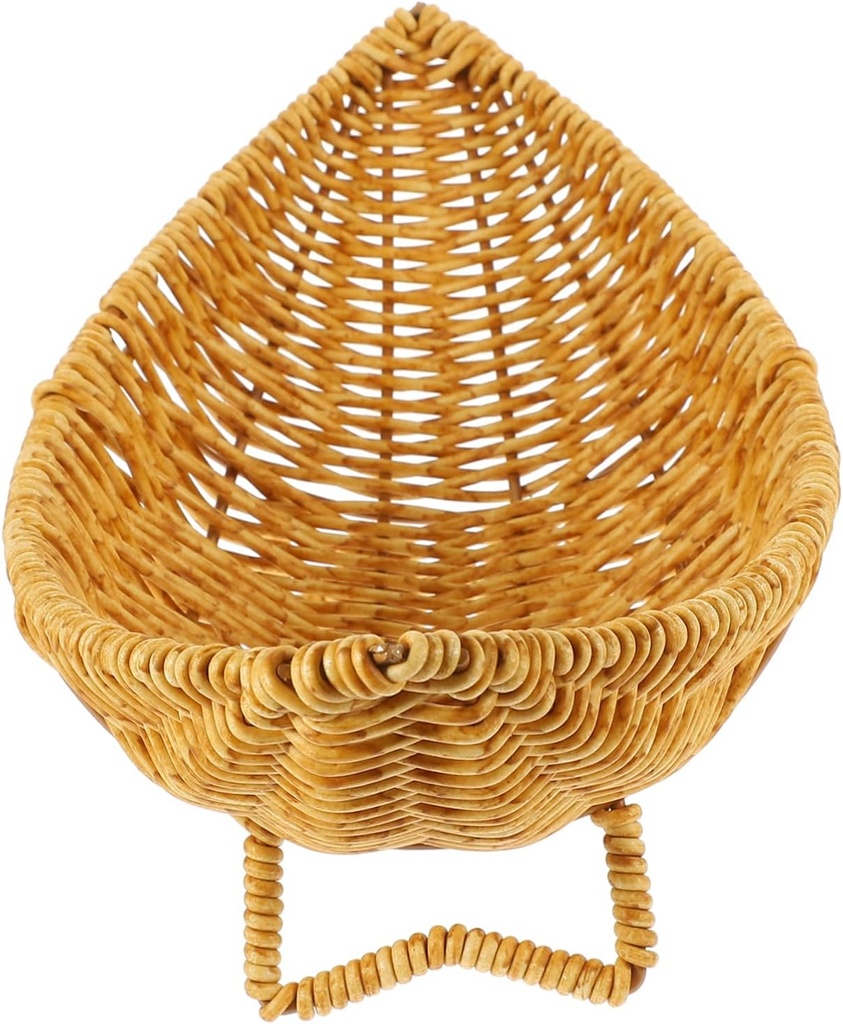 Imitation Rattan Fruit Baskets for Kitchen Multi-function Bread Tray Delicate Storage Basket