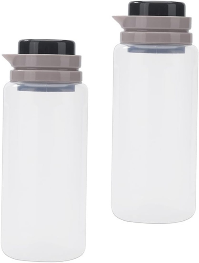 PRETYZOOM 2pcs Multifunction Food Bins Thread Lids Rice Storage Containers Wide Neck Beans Holders Draw Grain Holders Airtight Storage Containers for Nuts