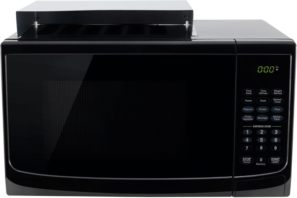 Tough Grade Black 1.0 Cu. Ft Microwave | 900W Output, 120V | Replaces High Pointe | Compact, Lightweight, One-Touch Controls,10 Power Levels Turntable, Timer, Child Lock