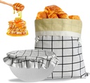 Beeswax Bread Bags for Homemade Bread and Bowl Cover Reusable Bread Baker Set Sourdough Bags