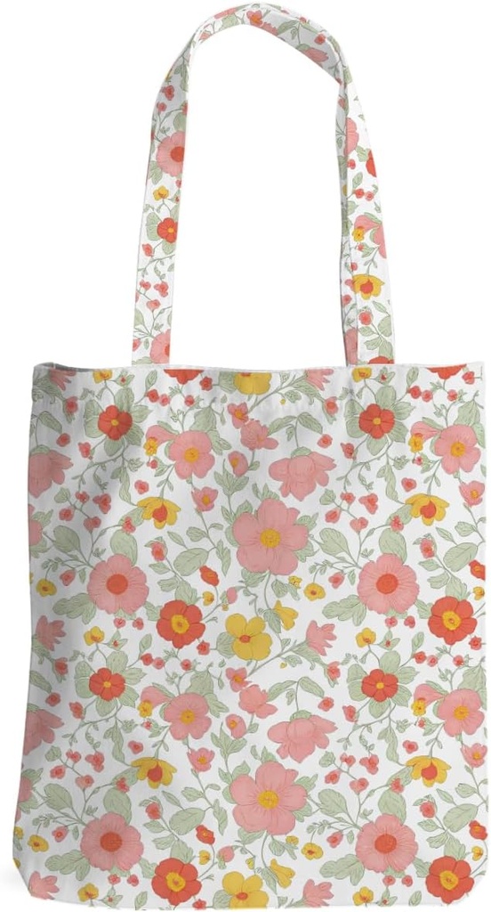 jeilink Wildflowers Tote Bag for Women Bestie, Reusable Shopping Grocery Bags Travel Bags for Christmas Birthday