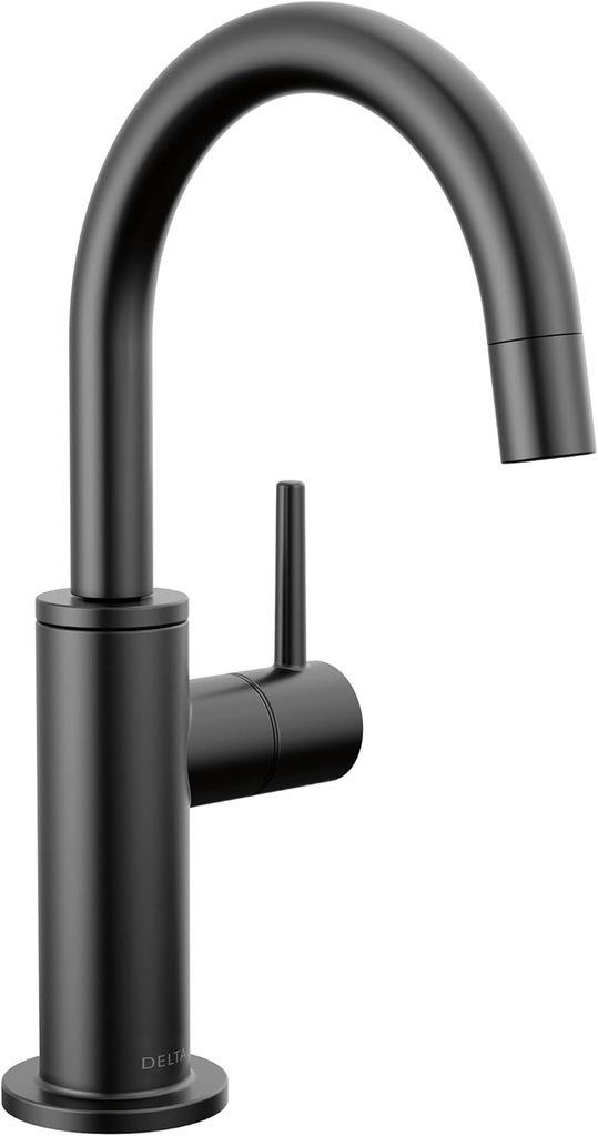 Delta Contemporary Beverage Dispenser Faucet, Matte Black Drinking Water Kitchen Sink Faucet, Matte Black 1930-BL-DST