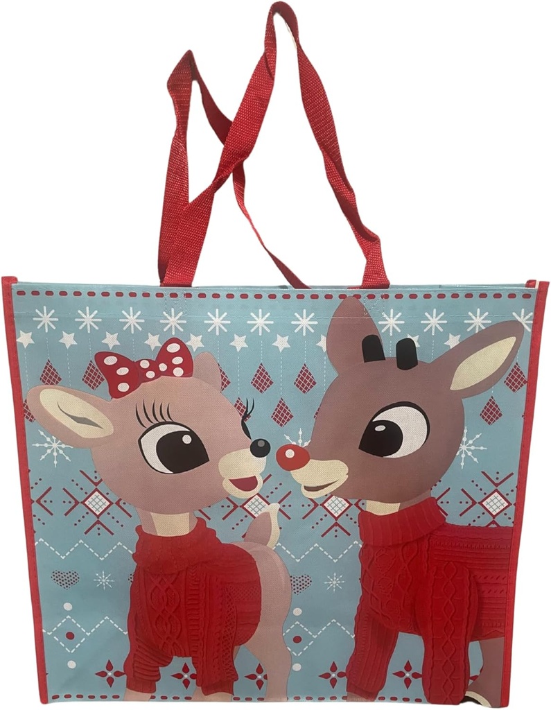 Legacy Licensing Partners Rudolph The Red Nosed Reindeer Giant Extra Large 26" inch Reusable Tote Bag