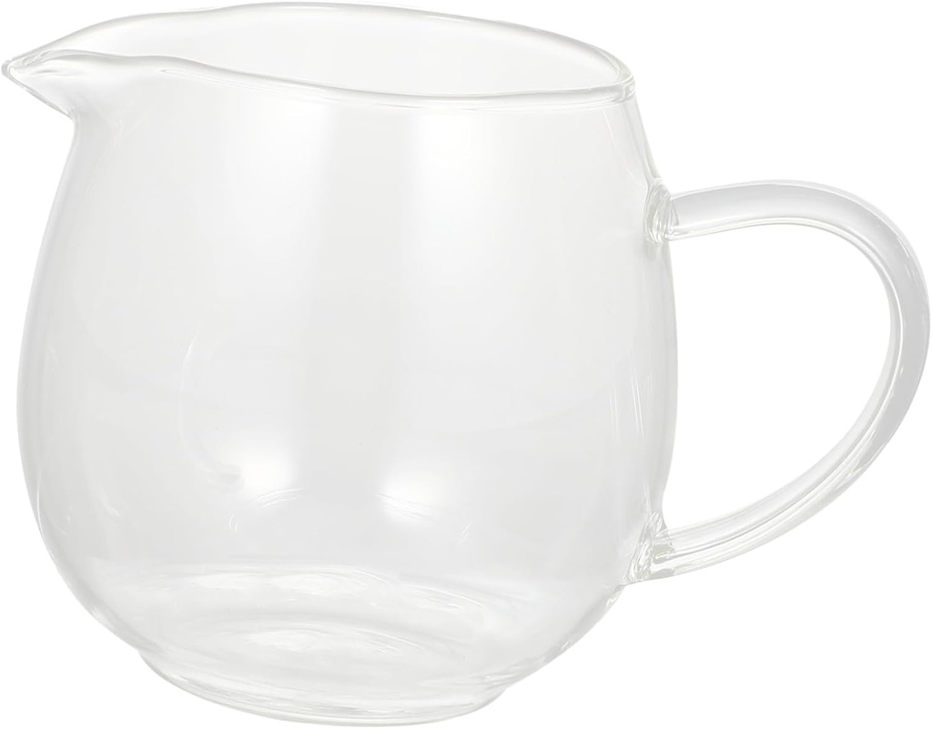 1pc Creative Heat-resistant Glass Tea Cup Ergonomic Design for Flower Tea Water Sake Easy to Clean for Home Office Gatherings