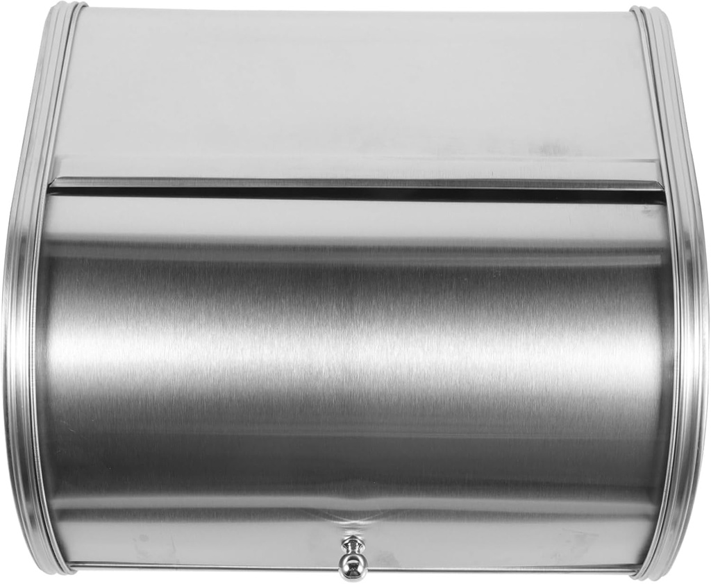 Cabilock Multi-function Metal Bread Box with Capacity for Kitchen Storage Compact Design for Countertop Organization for Bread and Desserts