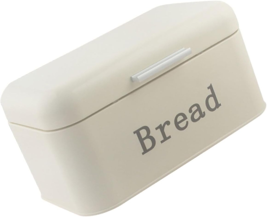 LIFKOME Countertop Bread Storage Container Sturdy Metal Bread Box with Cover for Kitchen Home Bakery Storing Snacks and Fruits Pc