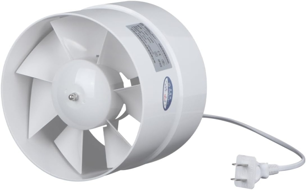 jojofuny Quiet Circular Fan 6 Inch Exhaust Ventilation Fan for Bathroom Kitchen Toilet Ceiling Window Mount Pvc Ducting Impeller