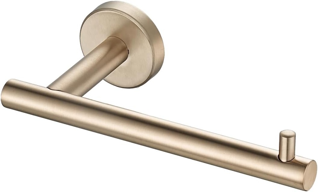JQK Champagne Bronze Toilet Paper Holder, 5 Inch Tissue Paper Dispenser for Bathroom, 304 Stainless Steel Thick 0.8mm Wall Mount, TPH100-CB