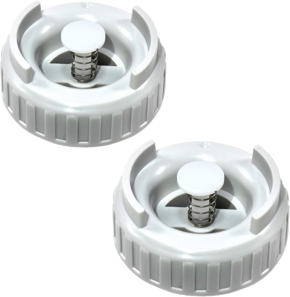 HQRP 2-pack Bottle Cap Valve Assembly Replacement for Essick Air 509229-1 822419-2, compatible with Emerson MoistAir Kenmore Humidifiers