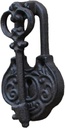 Front Door Door Knock Ancient Key Shape Knocker Vintage Door Knocker Metal Cast Iron Home Door Ring Knocker