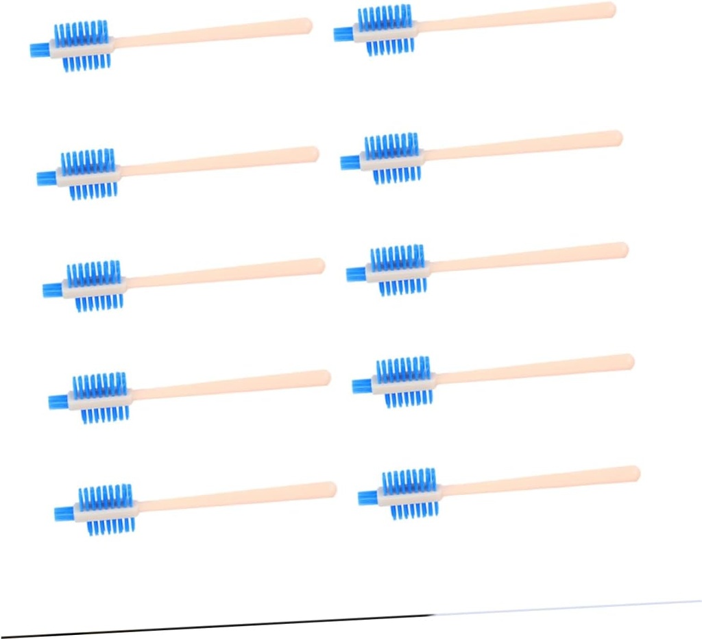 Long Handle Triple Side Brush Electric Kitchen Gadgets Plastic Blue Food Processor Cleaning Brush