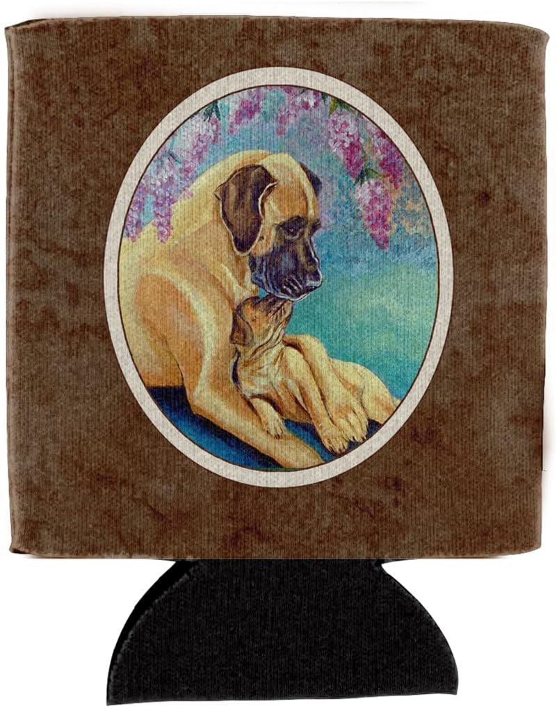 Caroline's Treasures 7233CC Great Dane and Puppy Can or Bottle Hugger Cooler Washable Drink Sleeve Collapsible Beverage Insulated Holder, Can Hugger, Multicolor