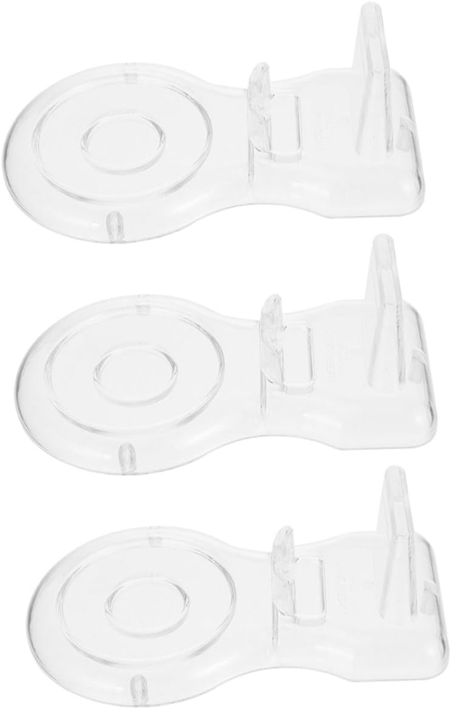 3pcs Acrylic Cup and Saucer Holder Stand Coffee Cup Rack Saucer Plate Display Rack Easy Install for Home Cafe Restaurant