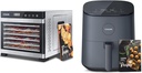 COSORI Food Dehydrator for Jerky, Large Drying Space with 6.48ft², 600W Dehydrated & Air Fryer Pro LE 5-Qt Airfryer, Quick and Easy Meals, UP to 450℉, Quiet, 85% Oil less