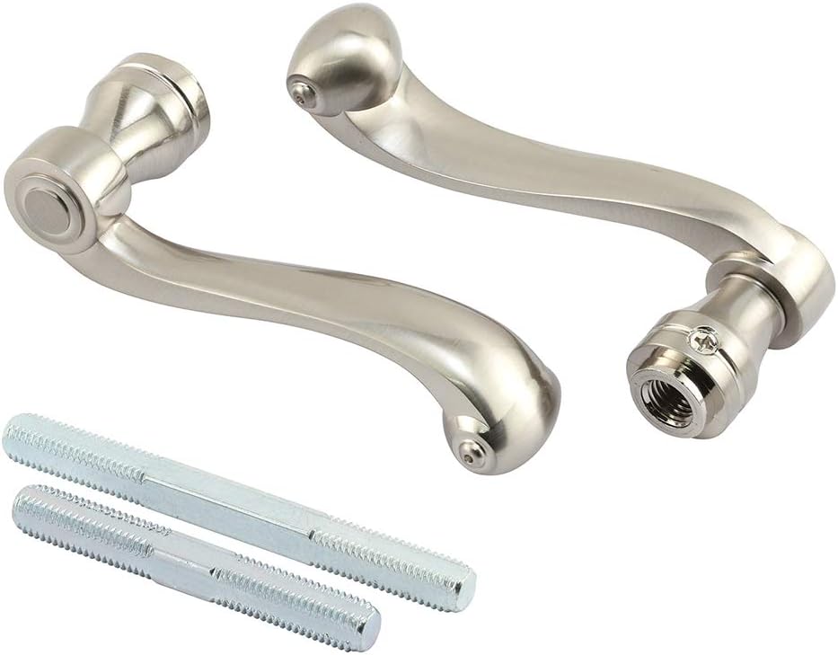 Prime-Line E 2663 French Colonial Door Levers, Heavy Weighted Casting Design, Satin Nickel (1 Set)