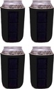 Blank Magnetic Can Coolie (4 Pack Black)