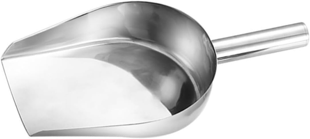 Ice Scooper for Freezer Flat Base Shovel Popcorn Scoop Grain Scoop Rice Ice Cube Shovel