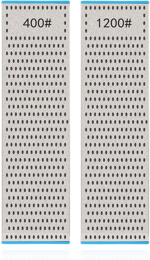DMD 10-Inch Double-Sided Diamond Sharpening Stone | 400/1200 Grit Hone for Effortless Kitchen & Workshop Sharpening