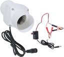 In Line Air Blower 12V Ventilation Blower Air Vent In Line Marine Bilge Strong Engine Ventilation Fan Bilge Air Blower