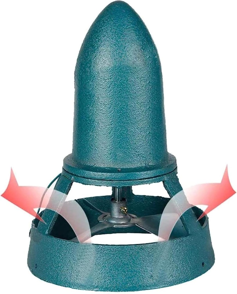 XENITE Chimney Smoke Extractor, Electric Chimney Fan Chimney Ventilation Fans Roof Inductor Fan Chimney Exhaust Fan