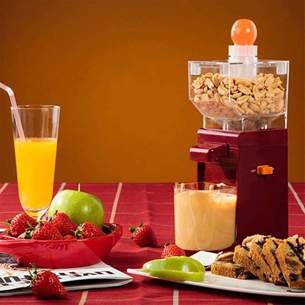 Peanut Butter Maker Machine Electric, Large Volume Peanut Butter Machine, Nut Grinder with Anti-Slip Base for Coffee Almonds Hazelnuts Cereal Mill