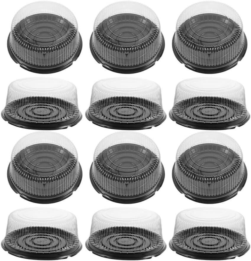 STOBAZA Wedding Cake Box with Lid 20pcs Reusable Plastic Cake Carriers for Transport Storage