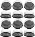 STOBAZA Wedding Cake Box with Lid 20pcs Reusable Plastic Cake Carriers for Transport Storage