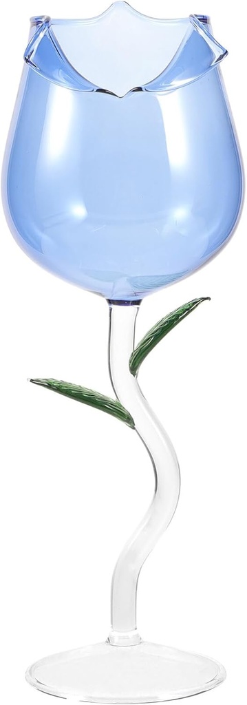 Ciieeo Elegant Hand-painted Goblet Wine Glass Floral Design for Birthdays Anniversaries and Special Occasions Unique Glass Cup for Cocktails and Wine