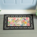 Evergreen Flag Seasonal Sassafras Interchangeable Mat and Tray, Bunny in The Garden
