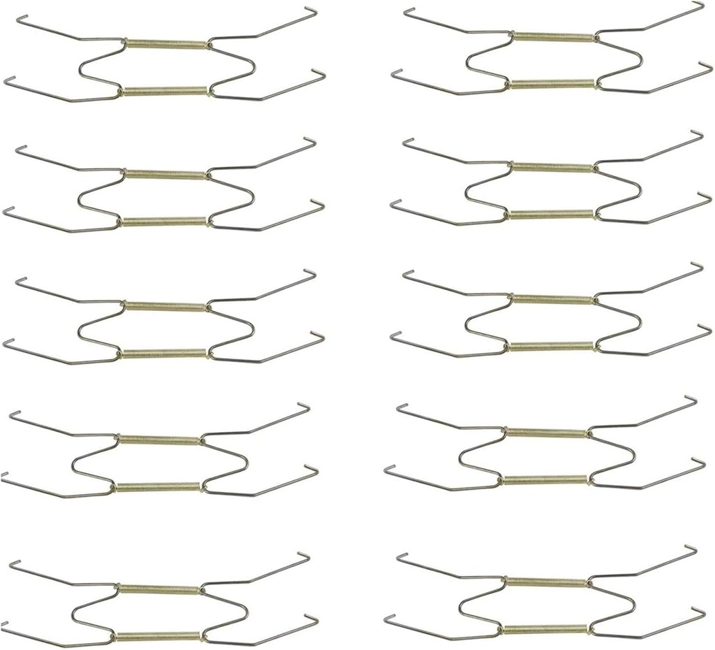 TIHOOD 10PCS 8” Invisible Wall Plate Hanger/Tray Display Hanger Brass Coated Holds 7.5" to 8.8" Plates