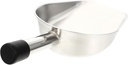 Ergonomic Design Food Shovel Stainless Steel Flour Ice Shovel Kitchen Utility Ice Cube Scoop