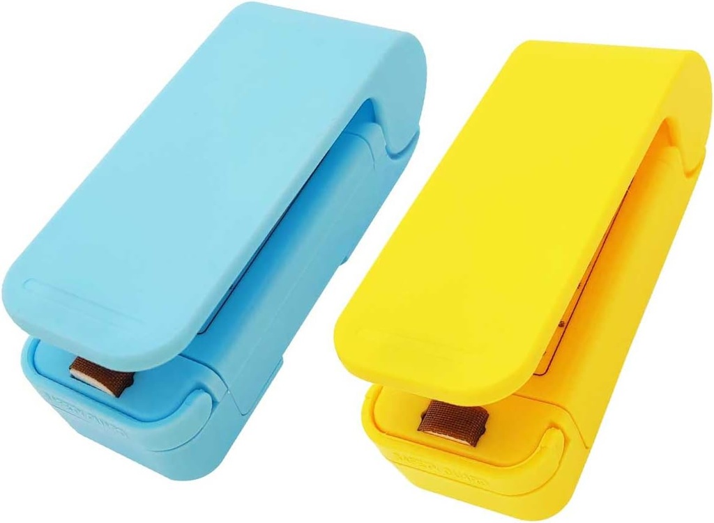 Mini Plastic Bag Sealer for Mylar Bag Heat Sealer with Fridge Magnet Portable Resealer Machine Large Range Splicer for plastic film moisture-proof 2 pieces pack