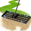 Three Oranges Lawn Leveling Rakes (30x10 inch), ,Spiral Patented Design, with a 72" Handle Rake, Suitable for Backyards, Gardens, Golf Courses, Farms, Pastures