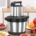 1500w Electric Food Processor Chopper,6.0l Household Meat Grinder,3 Speed Adjustable,Fast Cut,Meat, Onions, Vegetables, Fruit Meat Grinder