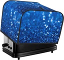 Oven Cover Kitchen Bread Machine Protector,4 Slice Toaster Cover For Home,Fingerprint Coaster Cover,Kitchen Small Appliance,A Blue Glitter