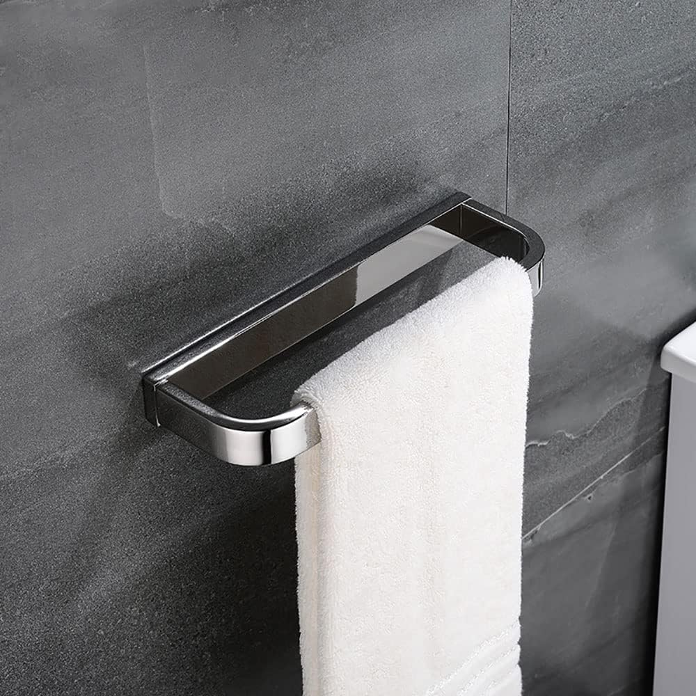 Towel Shelf Bar Square Hand Towel Holder304 Stainless Steel Bathroom Hand Towel Hanger Rustproof Wall Mounted Hand Towel Bar for Restroom Kitchen Contemporary Style