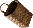 BESPORTBLE 1pcs Hand Woven Hanging Storage Basket Indoor Plant Holder Kitchen Wall Decor