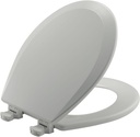 Bemis 500EC-062 is a Round Molded Wood Toilet Seat Closed Front - with Cover with a Ice Gray Finish